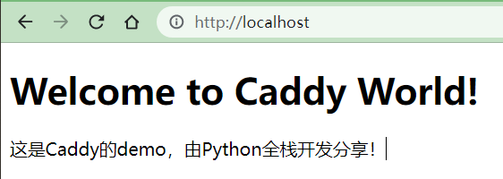 Caddy作为网站服务器